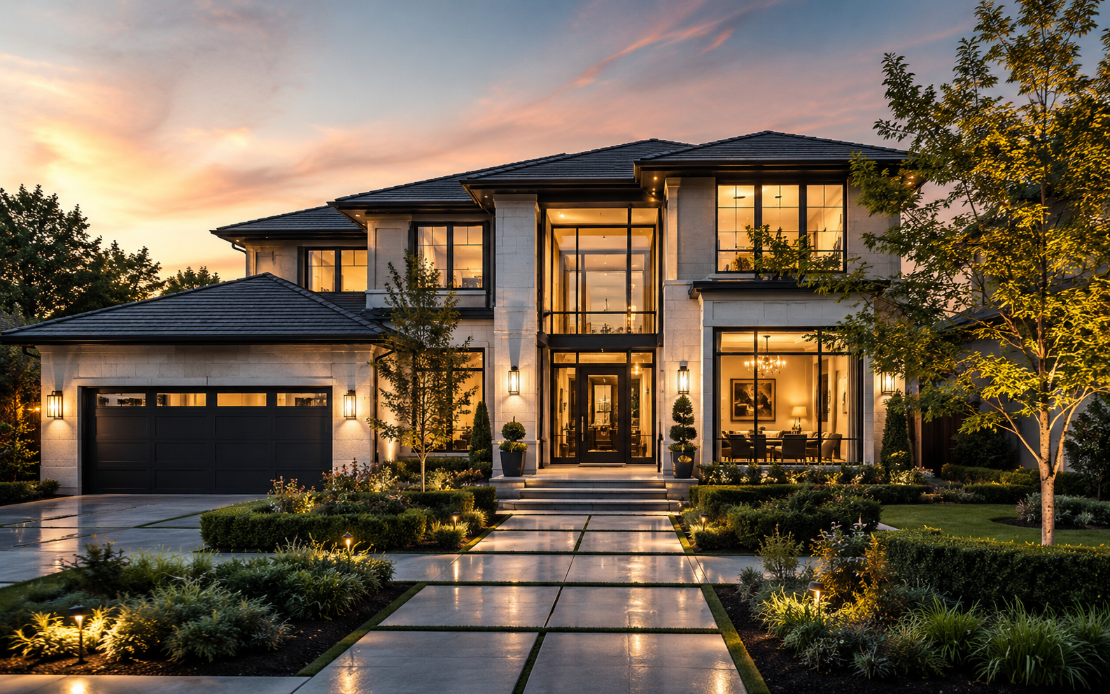 Modern residential home used to illustrate home purchase analysis